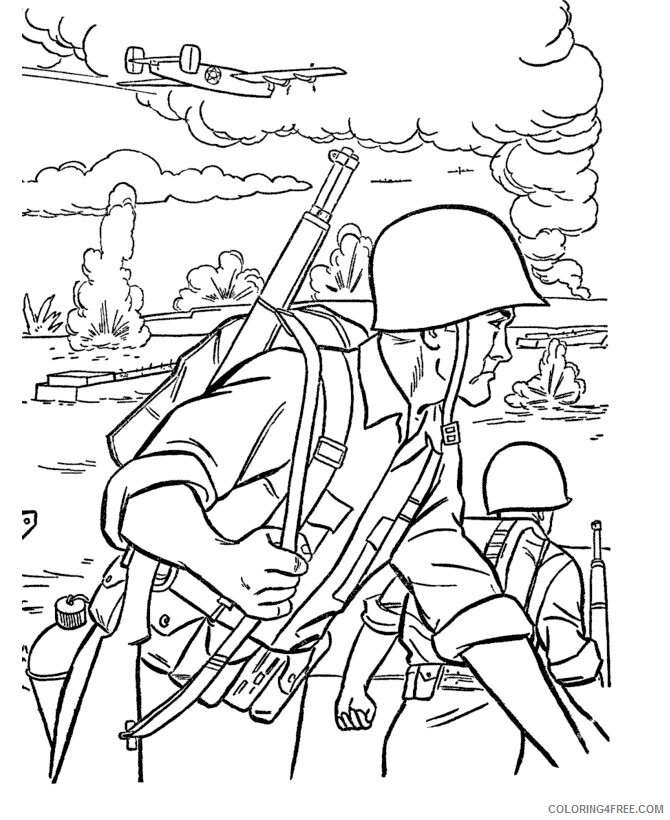 Army Coloring Page Printable Sheets Armed Forces Day Pages 2021 a 2873 Coloring4free
