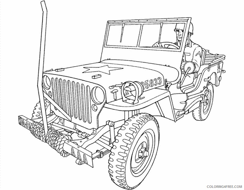 Army Coloring Page Printable Sheets Military For Kids 2021 a 2904 Coloring4free