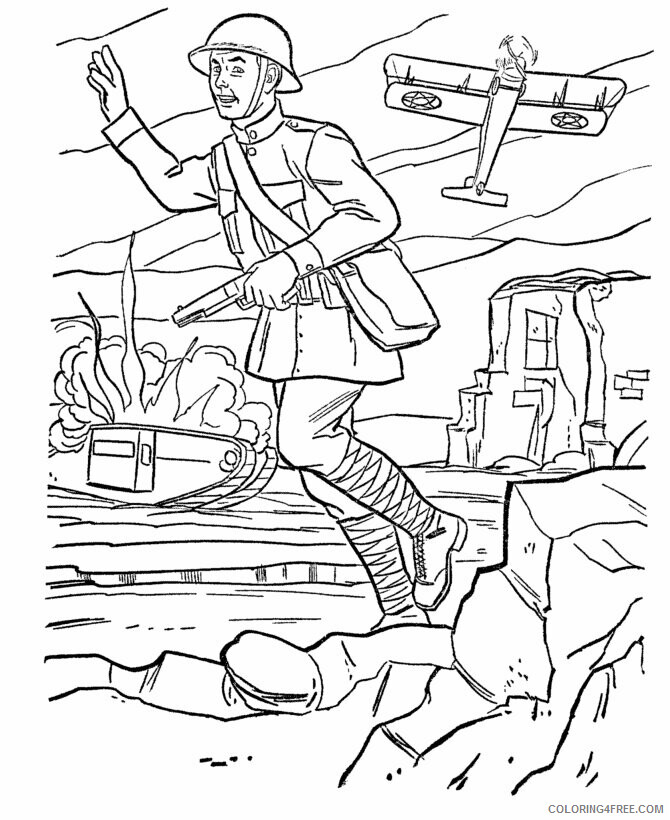 Army Coloring Printable Sheets Army For Boys 2021 a 2852 Coloring4free