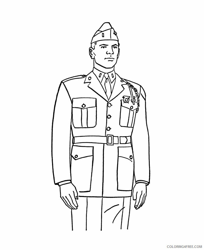 Army Soldier Coloring Page Printable Sheets Army Soldier Page Coloring 2021 a 3011 Coloring4free