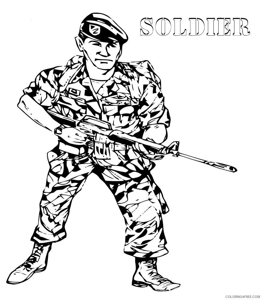 Army Soldier Coloring Page Printable Sheets Soldier pages 2021 a 3026 ...