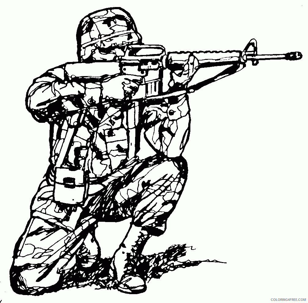 Army Soldier Coloring Page Printable Sheets army soldier 149 2021 a 3012 Coloring4free