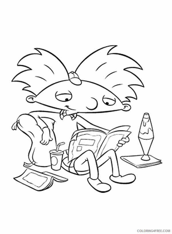 Arnold Coloring Pages Printable Sheets Arnold Sitting Read Newspaper with 2021 a 3044 Coloring4free
