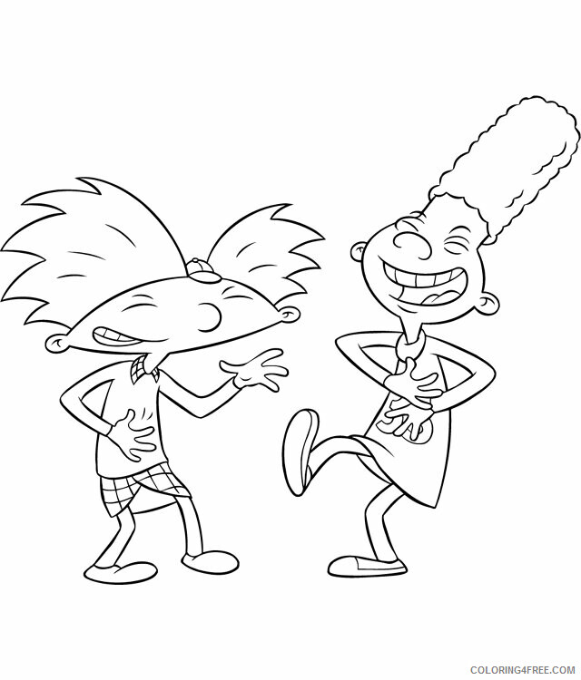 Arnold Coloring Pages Printable Sheets Hey Arnold 1 2021 a 3049 Coloring4free