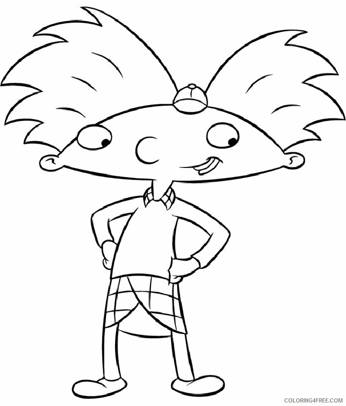 Arnold Coloring Pages Printable Sheets Hey Arnold 9 2021 a 3051 Coloring4free