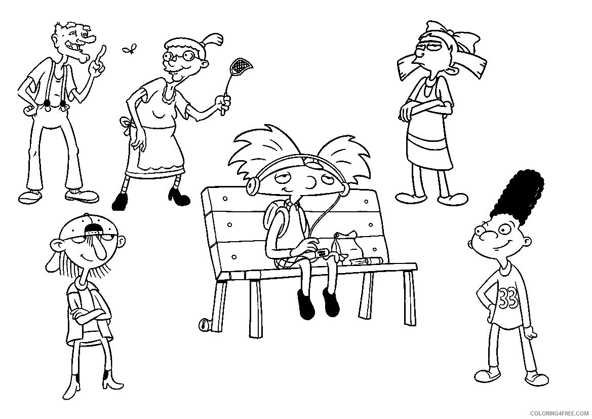 Arnold Coloring Pages Printable Sheets Hey Arnold jpg 2021 a 3054 Coloring4free
