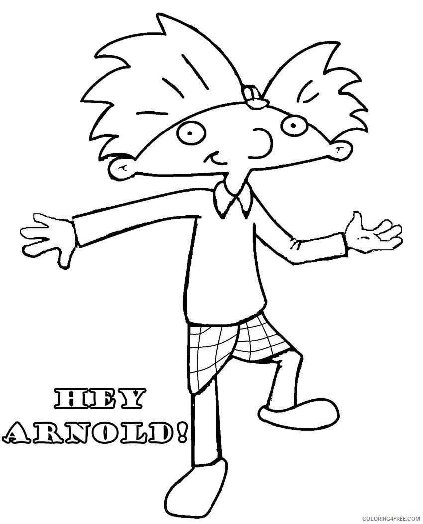 Arnold Coloring Pages Printable Sheets Printable Nickelodeon For 2021 a 3057 Coloring4free