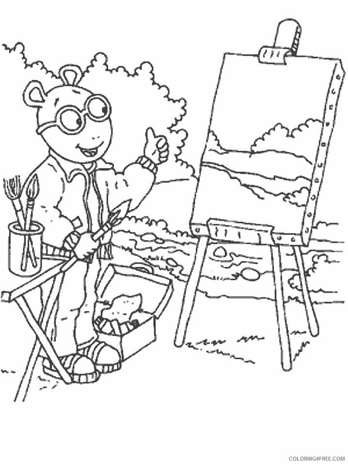 Arthur Cartoon Characters Printable Sheets Arthur for Kids 2021 a 3207 Coloring4free