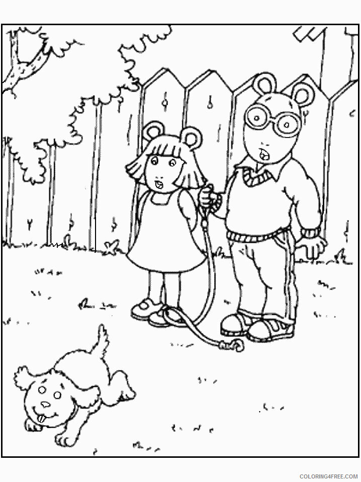 Arthur Cartoon Characters Printable Sheets Free Printable Arthur Pages 2021 a 3219 Coloring4free