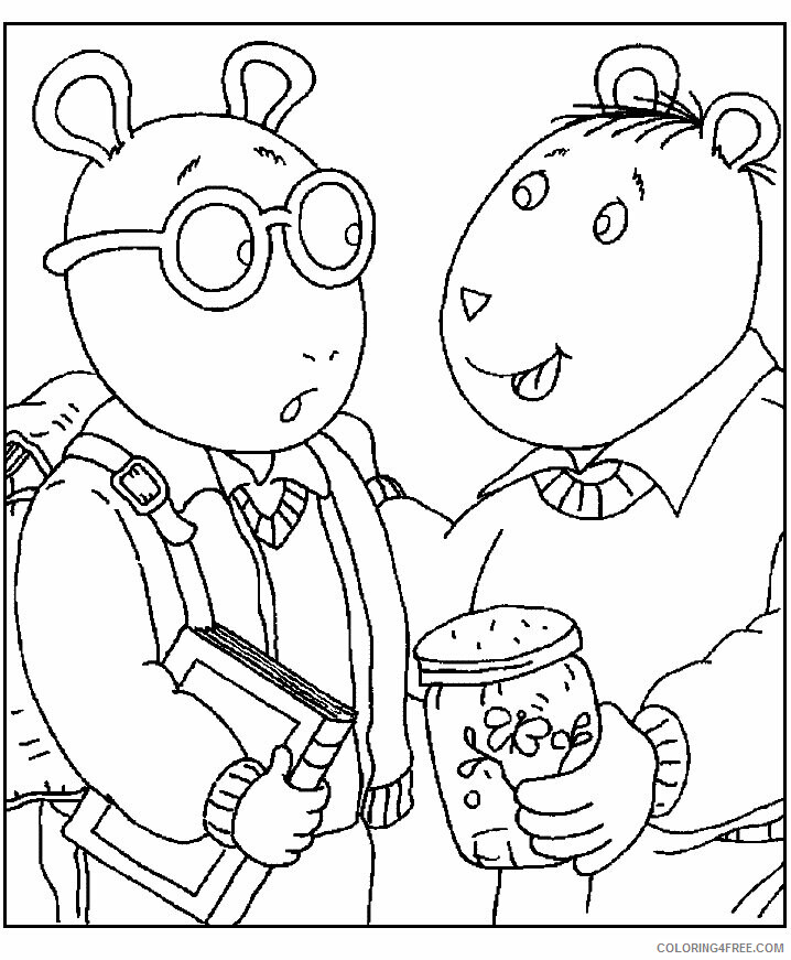 Arthur Cartoon Characters Printable Sheets Print And Page Arthur 2021 a 3226 Coloring4free