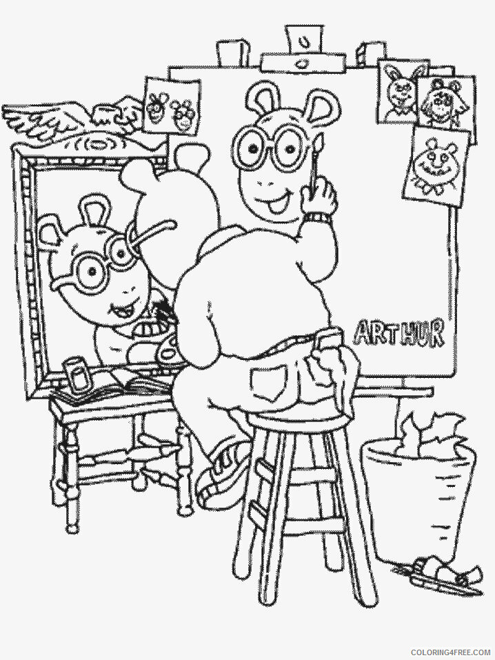 Arthur and Friends Printable Sheets Arthur 38 Cartoons Pages 2021 a 3149 Coloring4free