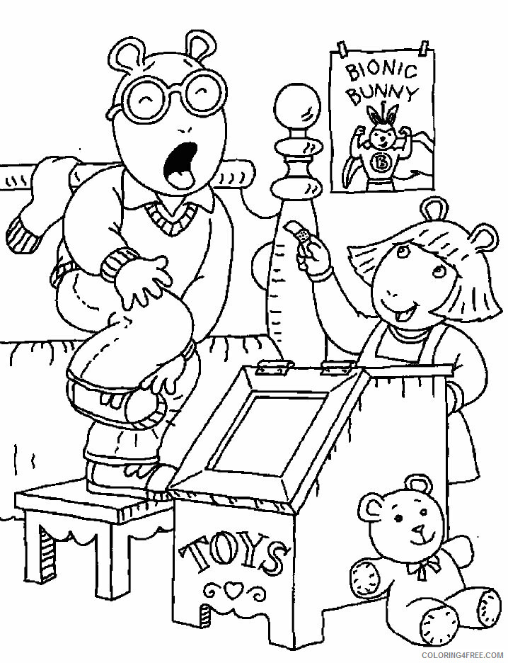 Arthur and Friends Printable Sheets arthur printable kids 2021 a 3154 Coloring4free