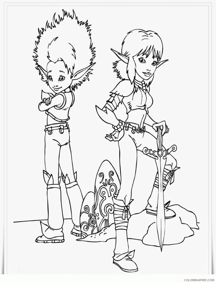 Arthur and the Minimoys Coloring Pages Printable Sheets 2021 a 3195 Coloring4free