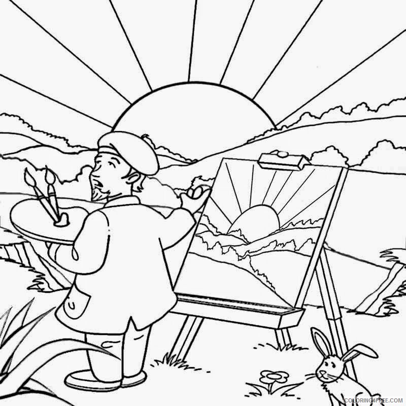 Artist Coloring Pages Printable Sheets Free Printable Pictures 2021 a 3301 Coloring4free