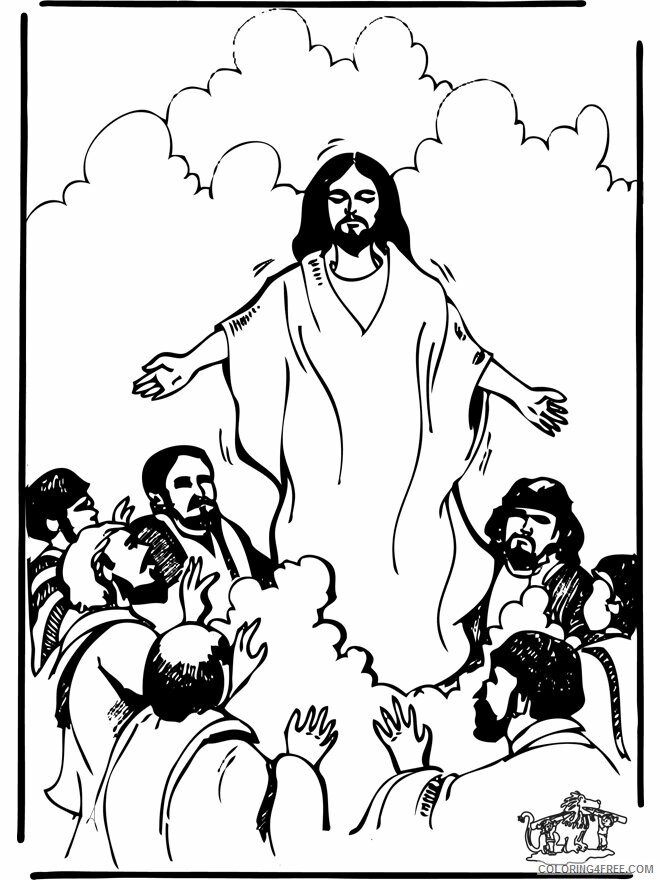 Ascension Coloring Page Printable Sheets Ascension New Testament jpg 2021 a 3308 Coloring4free