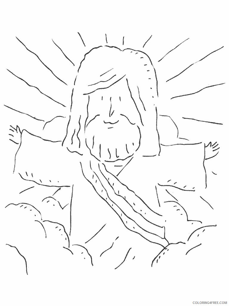 Ascension Coloring Page Printable Sheets Ascension of Jesus 7 gif 2021 a 3314 Coloring4free