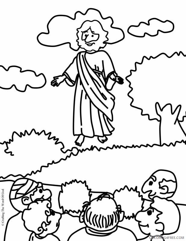 Ascension Coloring Page Printable Sheets Jesus Ascension Page Coloring 2021 a 3322 Coloring4free