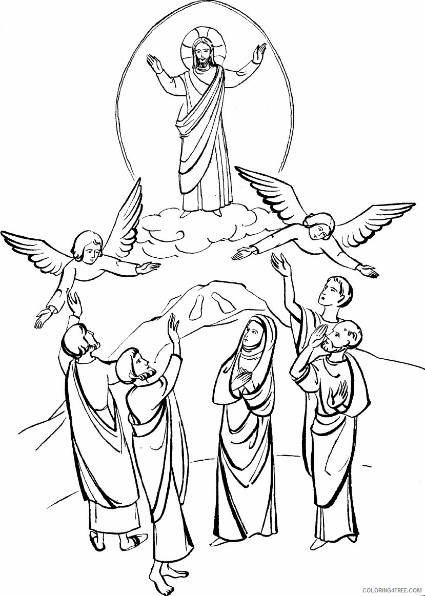 Ascension of Jesus Coloring Page Printable Sheets Ascension of jpg 2021 a 3329 Coloring4free
