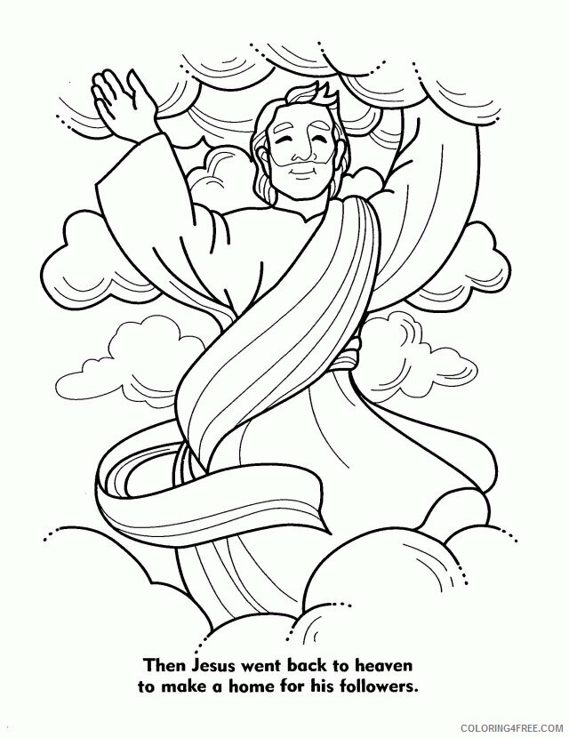 Ascension of Jesus Coloring Page Printable Sheets Unbelievable Jesus Coloring 2021 a 3331 Coloring4free