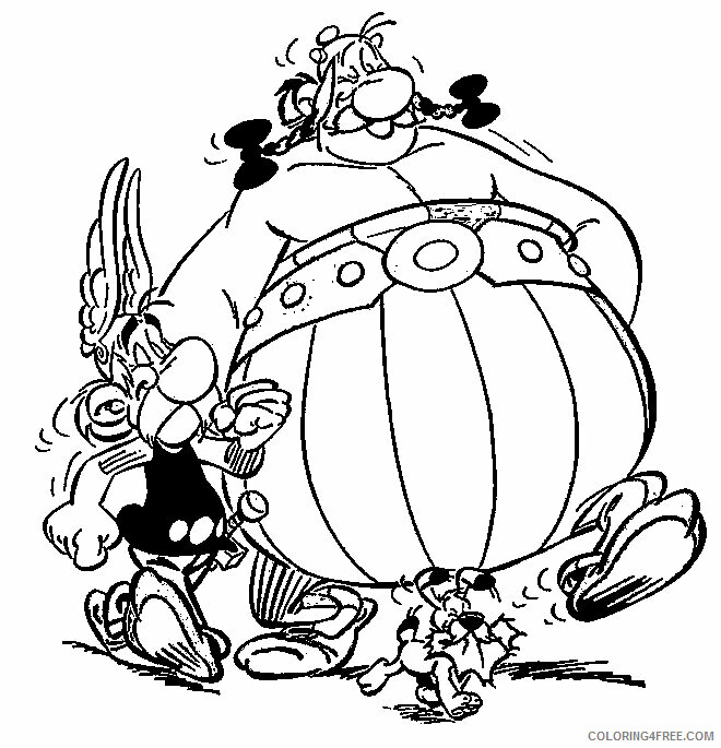 Asterix Coloring Pages Printable Sheets Asterix and Obelix God Save 2021 a 3395 Coloring4free
