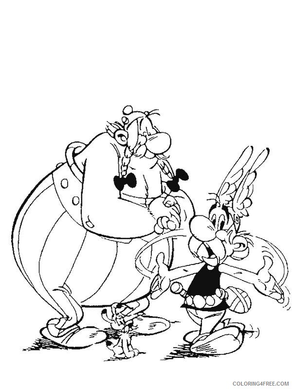 Asterix and Obelix Coloring Pages Printable Sheets Free Printable Part 2021 a 3375 Coloring4free