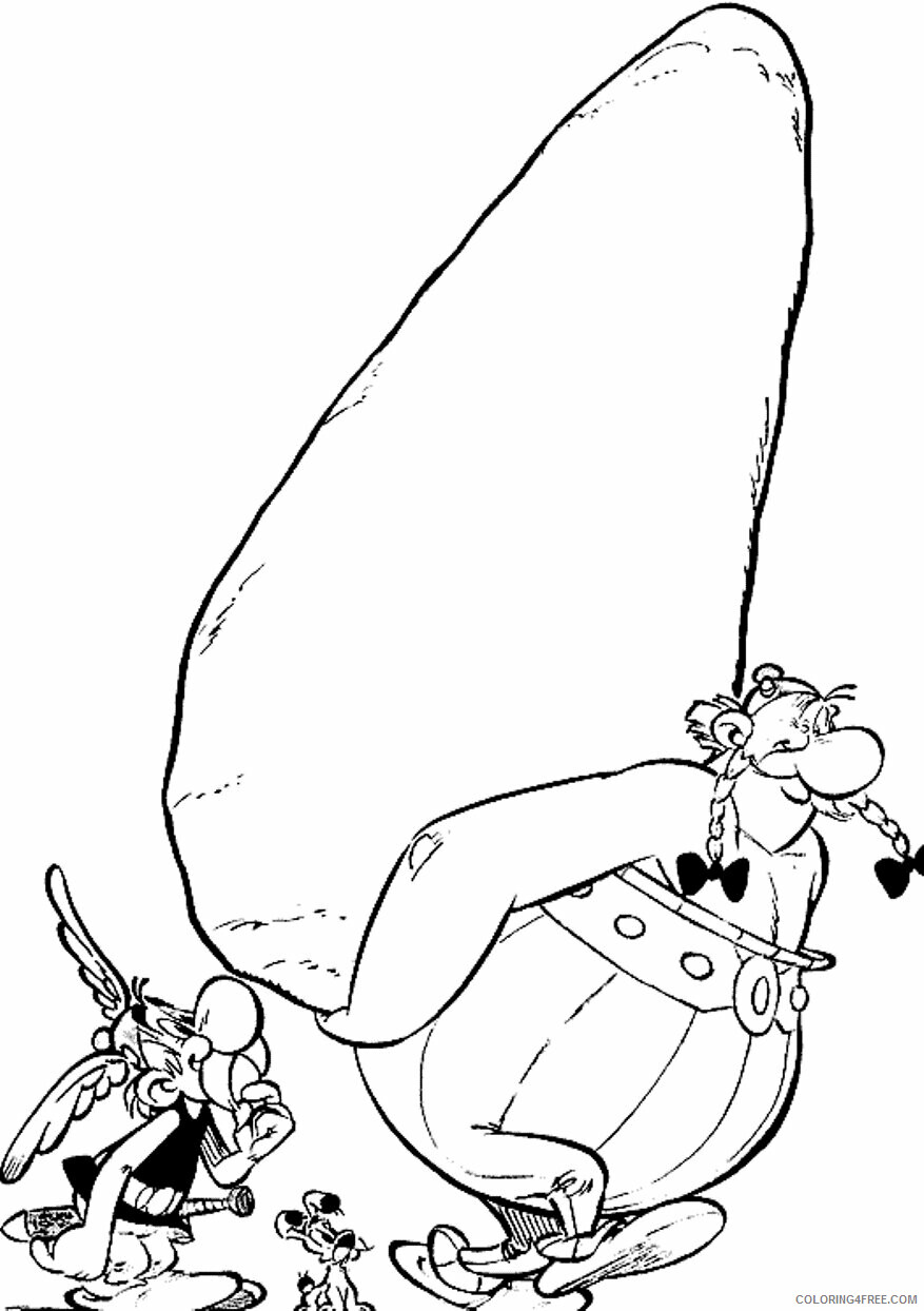 Asterix and Obelix Coloring Pages Printable Sheets Printable Cartoon For 2021 a 3379 Coloring4free