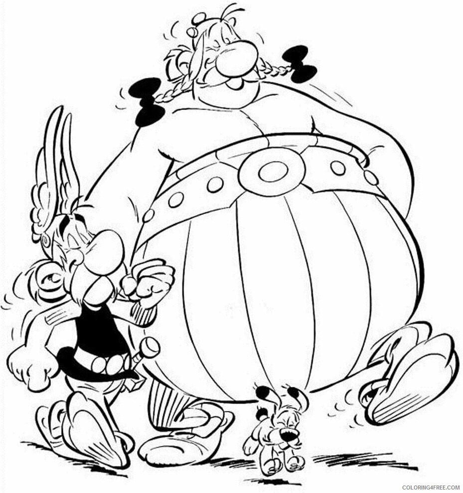 Asterix and Obelix Coloring Pages Printable Sheets Printable Cartoon For 2021 a 3381 Coloring4free
