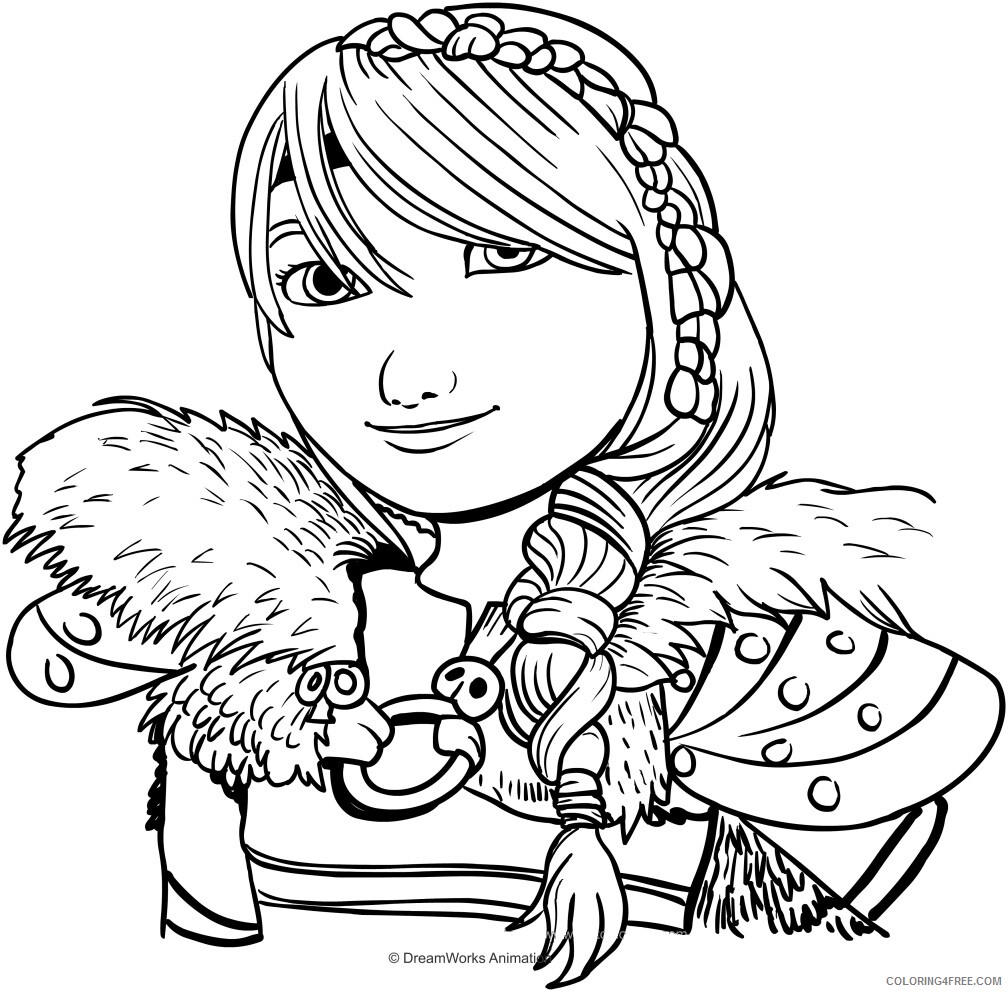 Astrid Coloring Pages Printable Sheets Astrid in the foreground coloring 2021 a 3409 Coloring4free