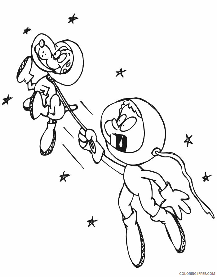 Astronaut Coloring Page Printable Sheets Astronaut Page Astronaut Walking 2021 a 3455 Coloring4free