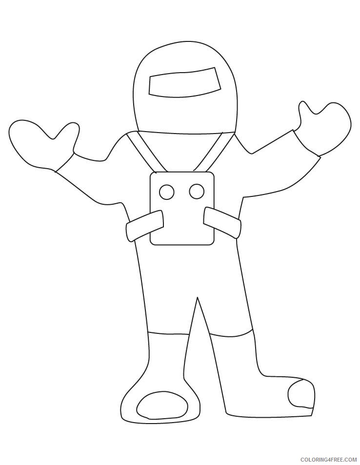 Astronaut Coloring Page Printable Sheets Astronaut dress Download 2021 a 3461 Coloring4free