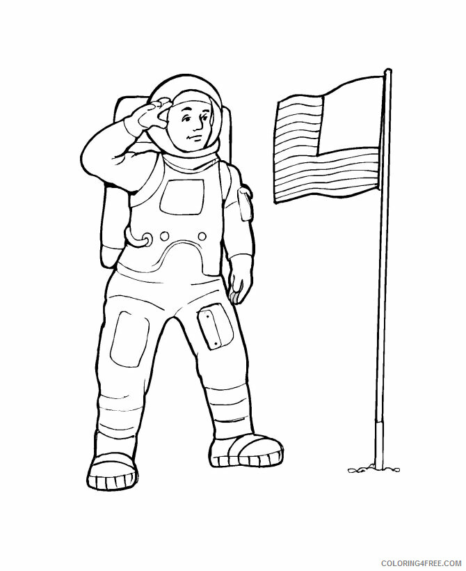 Astronaut Coloring Page Printable Sheets Learning Years Holiday Pages 2021 a 3474 Coloring4free