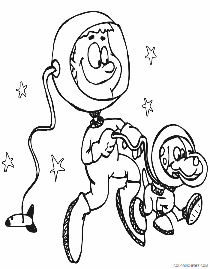 Astronaut Coloring Page Printable Sheets Space Page Astronaut Walking 2021 a 3478 Coloring4free