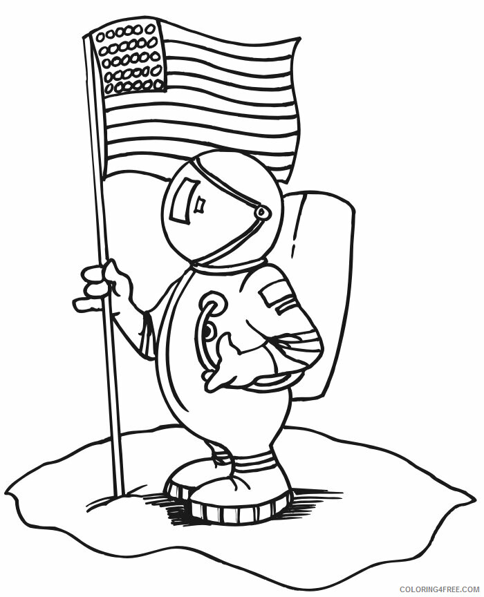 Astronaut Coloring Pages Printable Sheets Astronaut Page Astronaut Holding 2021 a 3484 Coloring4free
