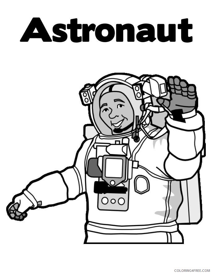 Astronaut Coloring Pages Printable Sheets astronaut Colouring page 3 2021 a 3492 Coloring4free