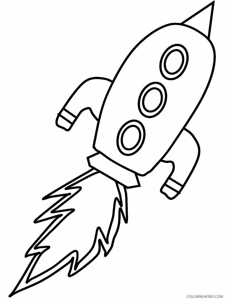 Astronomy Coloring Pages Printable Sheets rocket ship page astronomy 2021 a 3520 Coloring4free