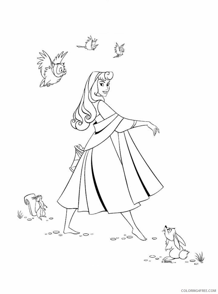 Aurora Coloring Page Printable Sheets Aurora With The 2021 a 3588 Coloring4free