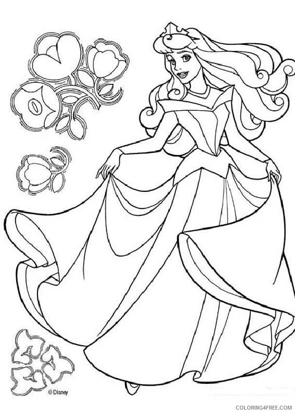 Aurora Coloring Pages Printable Sheets Sleeping Beauty Princess 2021 a 3619 Coloring4free