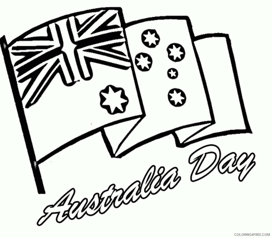 Australia Flag Coloring Page Printable Sheets Download Australian Flag Page 2021 a 3624 Coloring4free