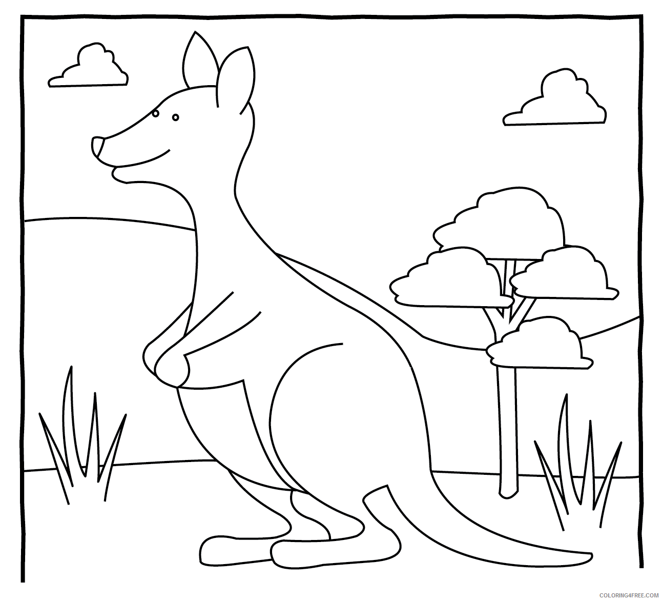 Australia Pictures for Kids Printable Sheets Australian Animals Colouring Brisbane 2021 a 3641 Coloring4free
