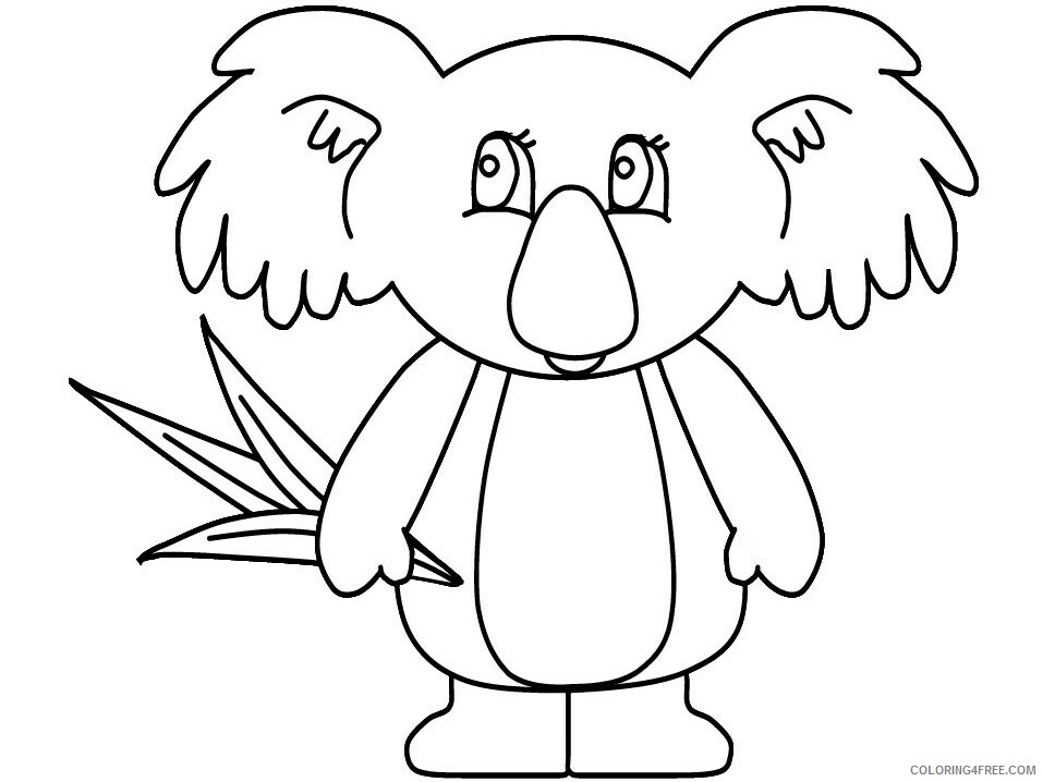 Australian Animals Coloring Pages Printable Sheets Page Place Animal 2021 a 3662 Coloring4free