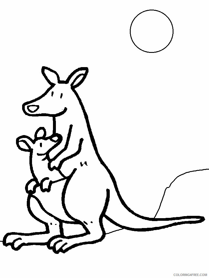 Australian Animals Coloring Pages Printable Sheets australian flag page 2021 a 3660 Coloring4free