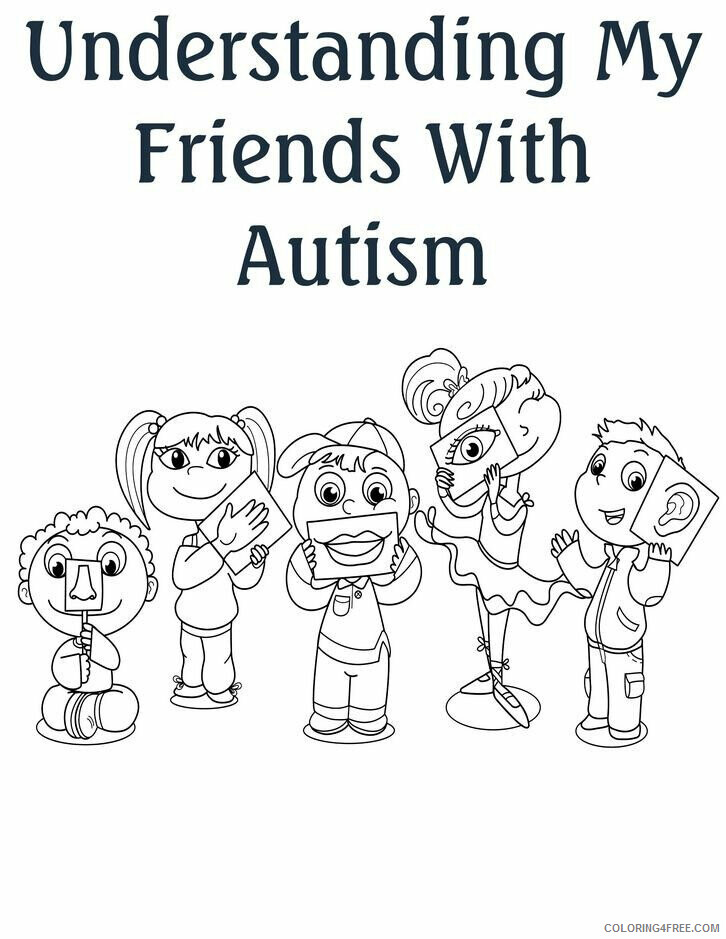 Autism Coloring Pages Printable Sheets For Kids With 2021 a 3700 Coloring4free