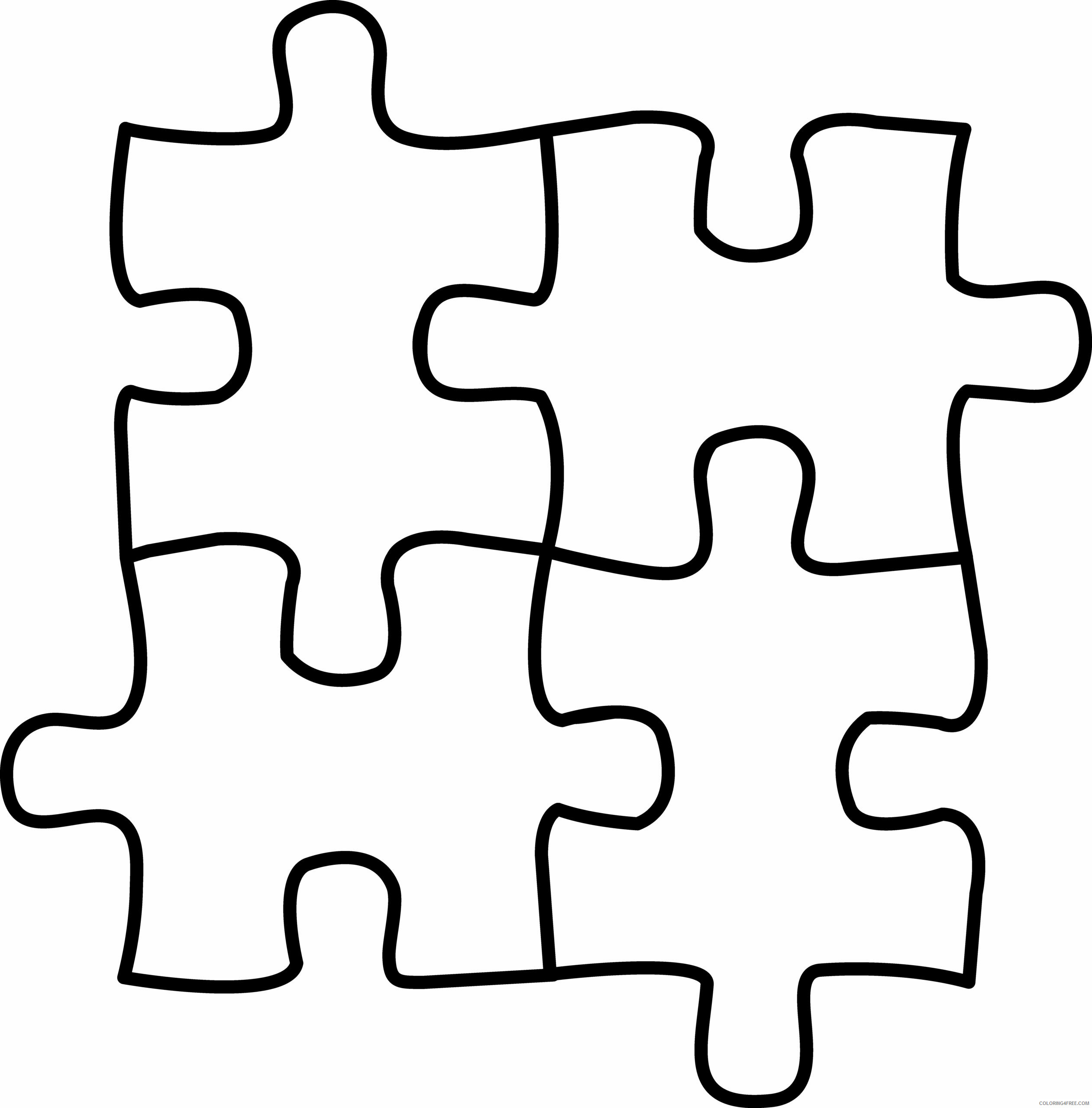 Autism Puzzle Piece Coloring Page Printable Sheets 10 Pics of Puzzle Piece 2021 a 3701 Coloring4free