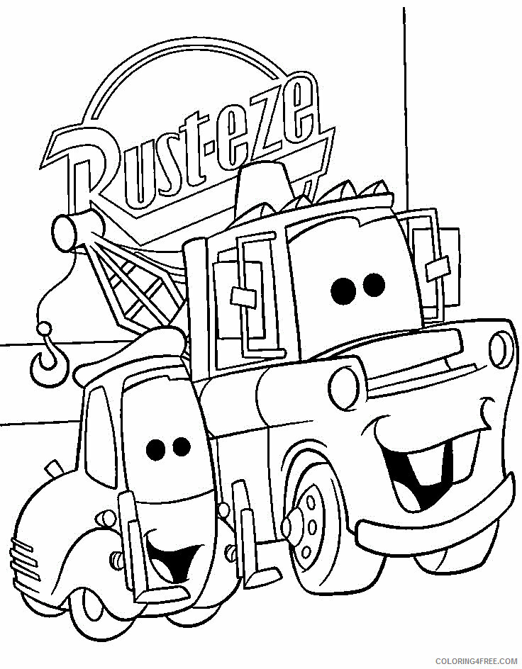 Auto B Good Coloring Pages Printable Sheets Online Disney Cars Free 2021 a 3719 Coloring4free