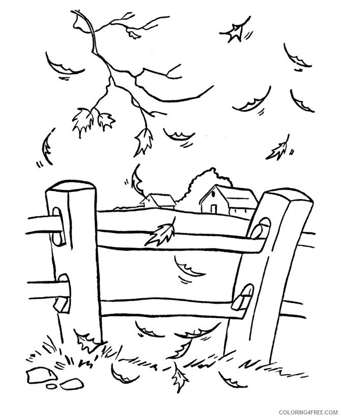 Autumn Coloring Page Printable Sheets Autumn picture to color 009 2021 a 3754 Coloring4free
