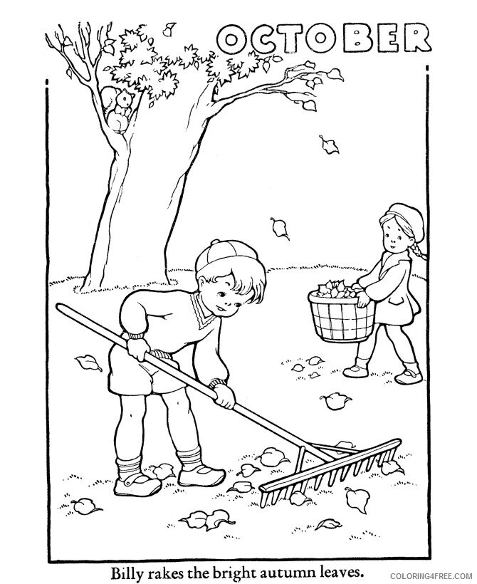 Autumn Coloring Pages Free Printable Sheets Autumn sheet to color 015 2021 a 3842 Coloring4free