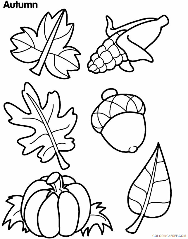 Autumn Coloring Pages for Preschoolers Printable Sheets Autumn Leaves For 2021 a 3814 Coloring4free