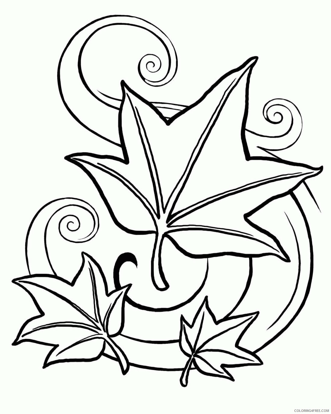 Autumn Coloring Pages for Preschoolers Printable Sheets Fall Themed Pictures High 2021 a Coloring4free