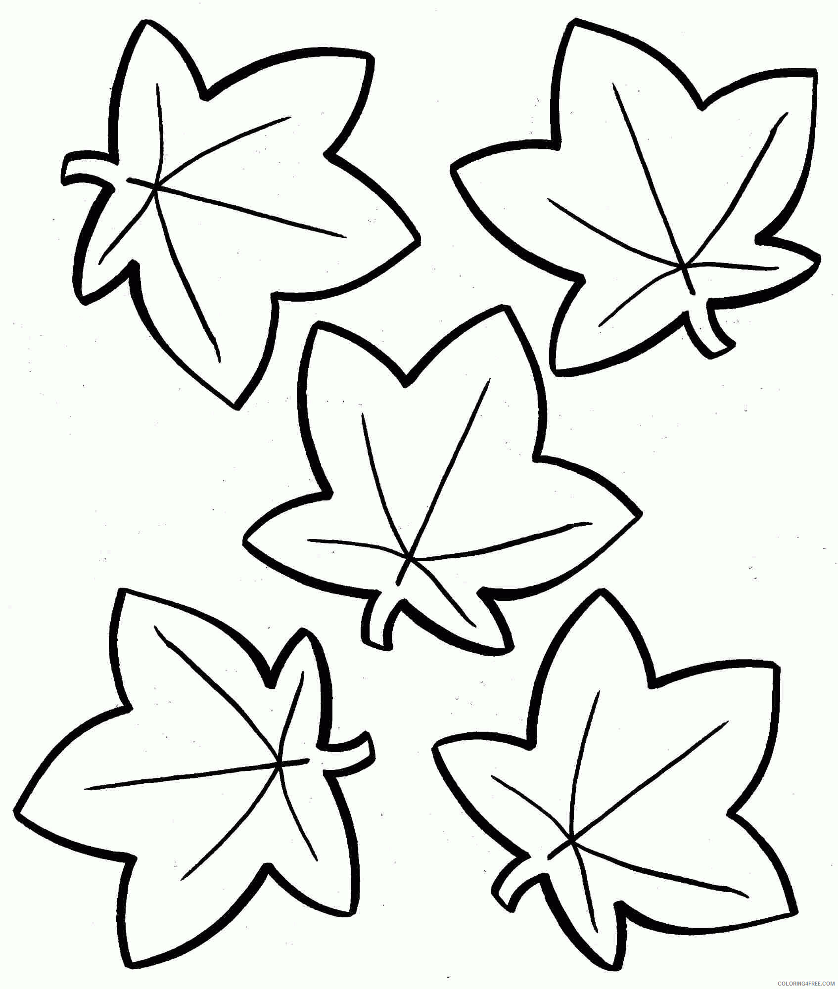 Autumn Leaf Coloring Page Printable Sheets Fall Leaf Great 2021 a 3924 Coloring4free