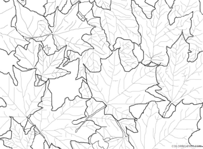 Autumn Leaf Coloring Pages Printable Sheets Free Fall With 2021 a 3949 Coloring4free